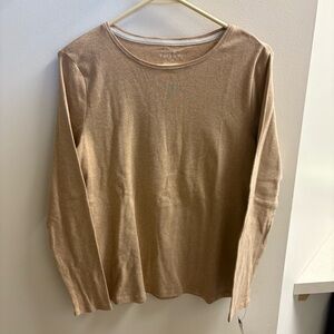 Tan Long Sleeve Top